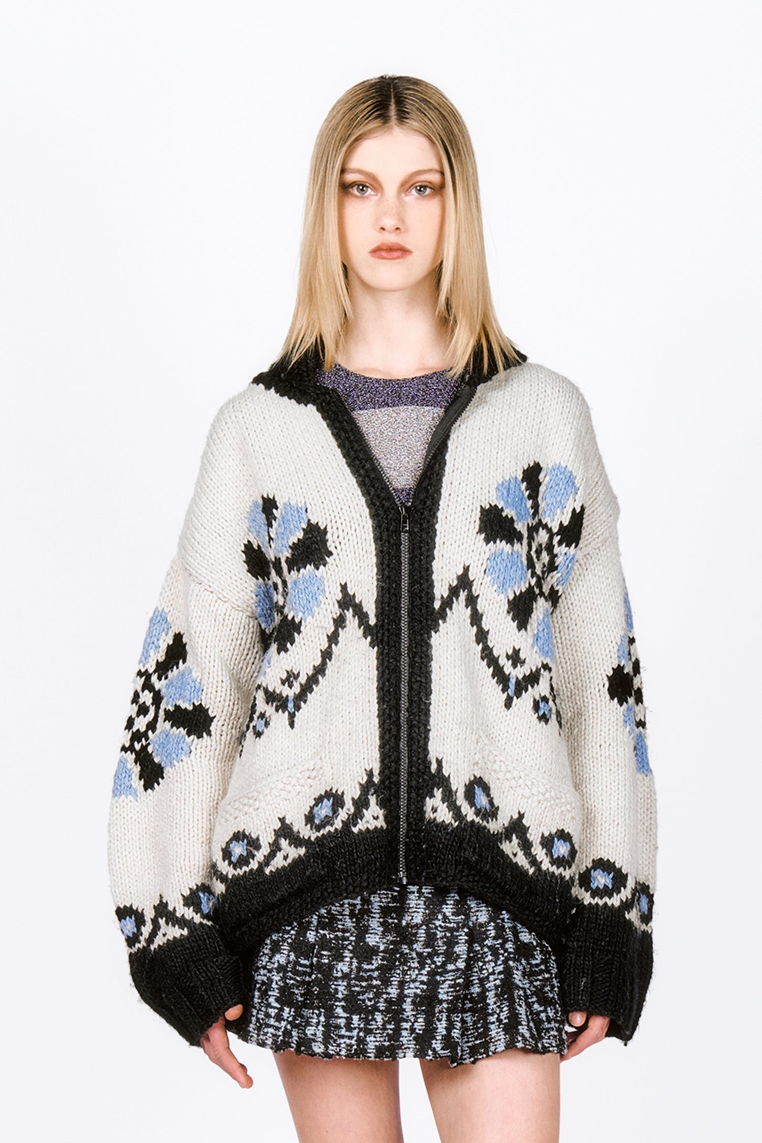 Oversized Bloomsbury Cardigan – Anna Sui