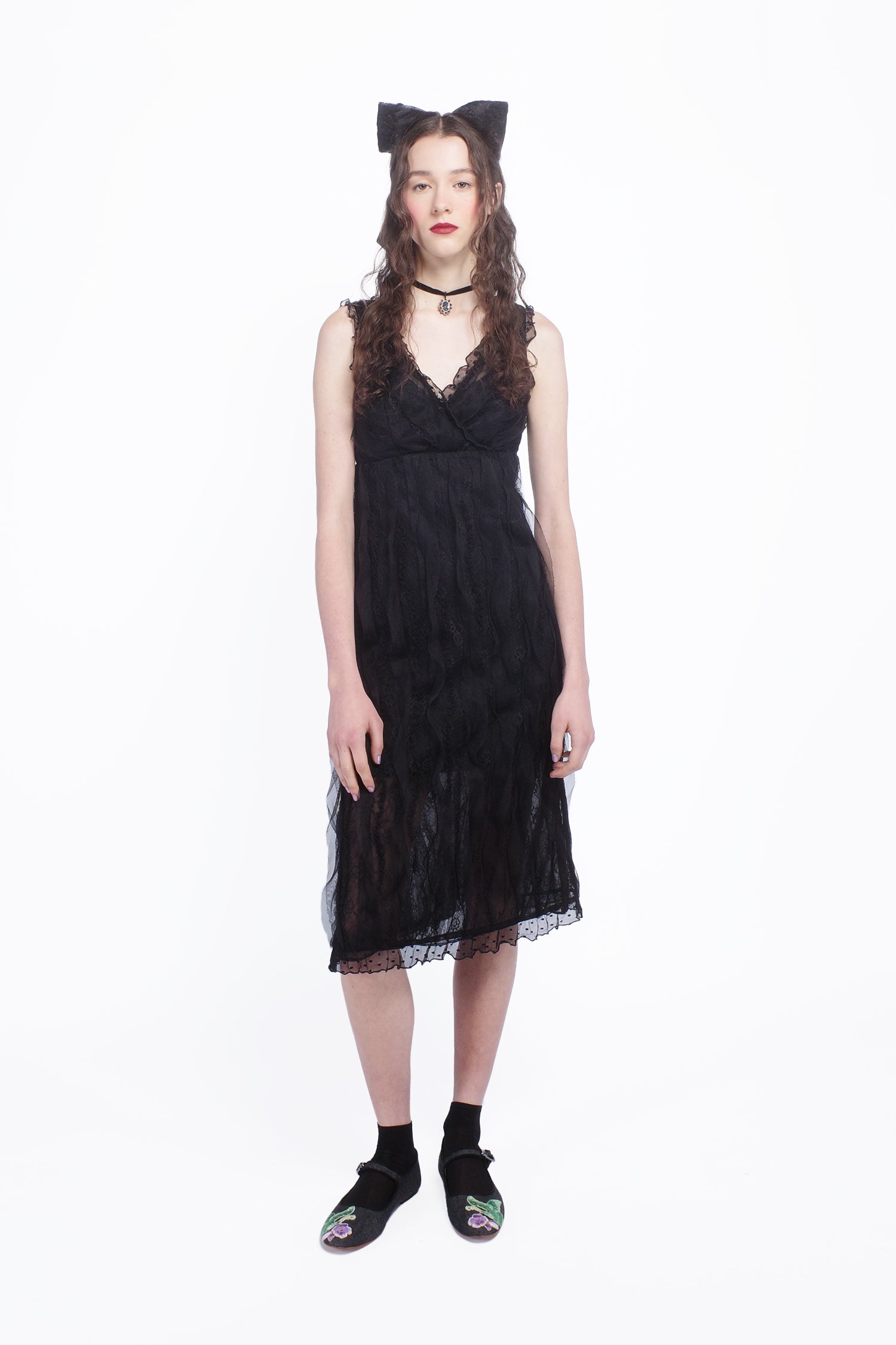 Black Combo Sleeveless Lace Dress Black Combo Sleeveless Lace Dress