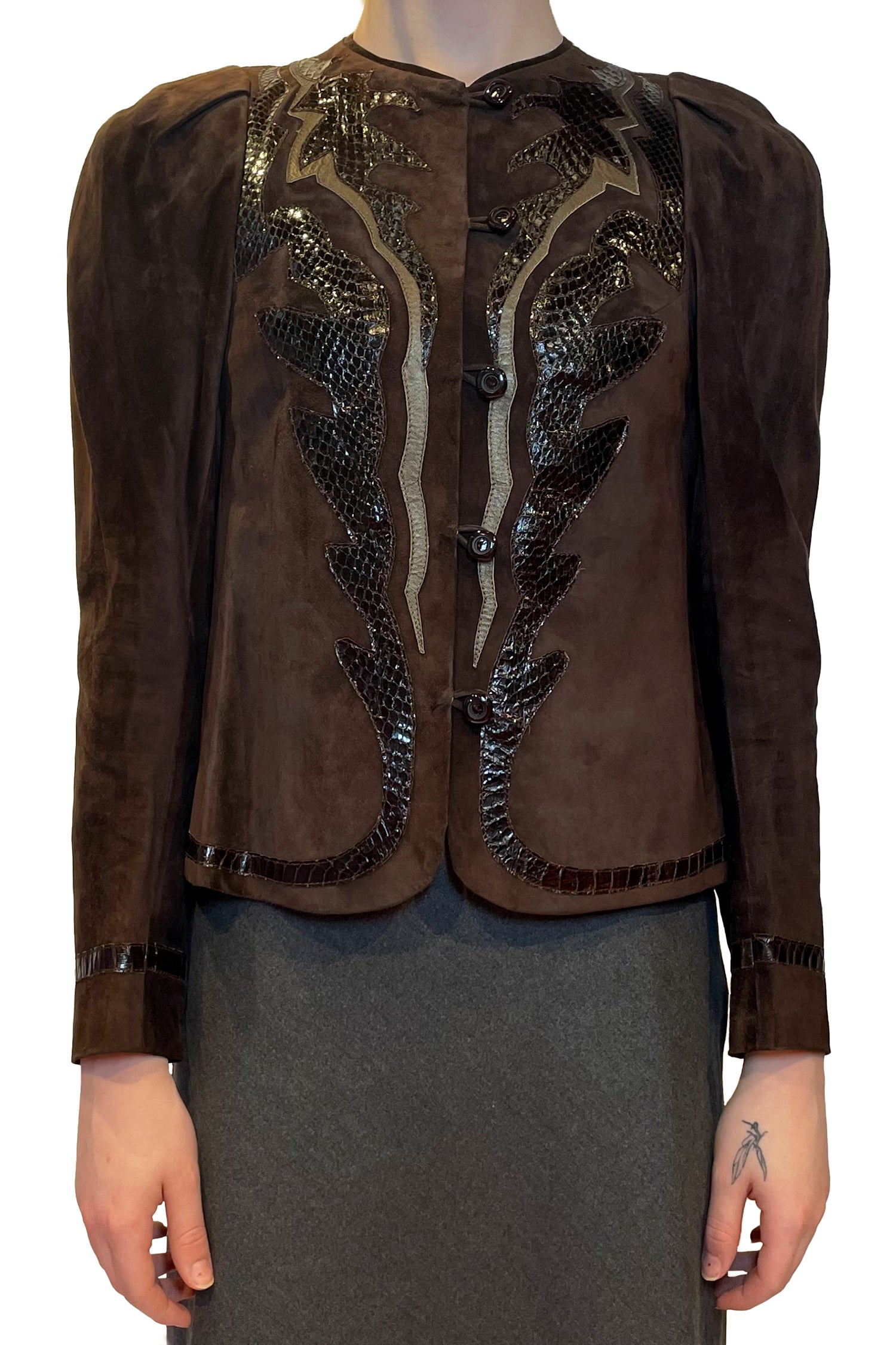 Vintage Anna Sui Leather 2024 Jacket