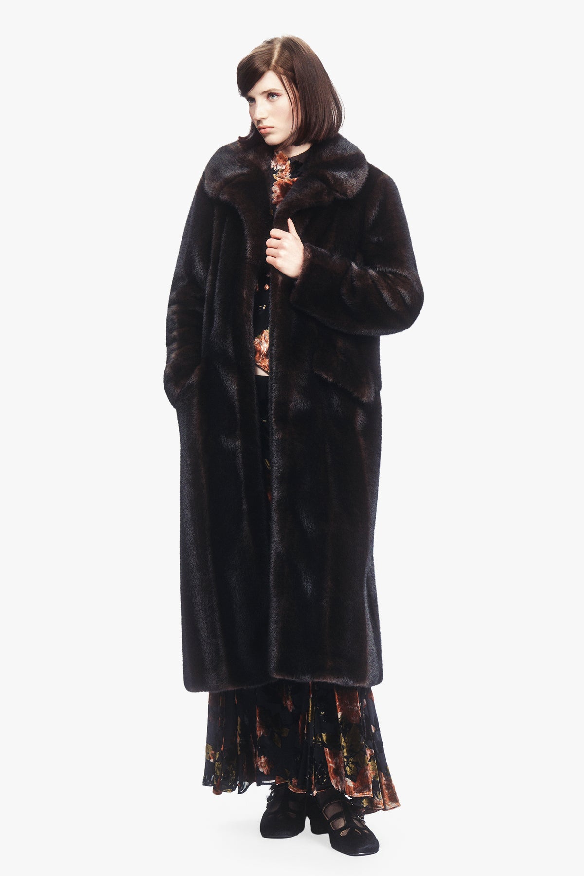 Mink Faux Fur Coat