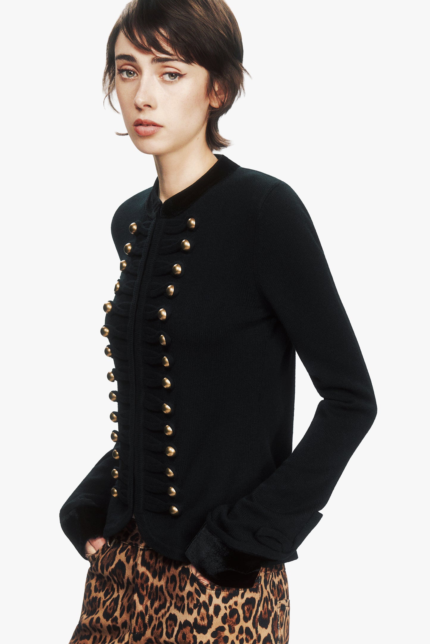 Military Cardigan Jacket