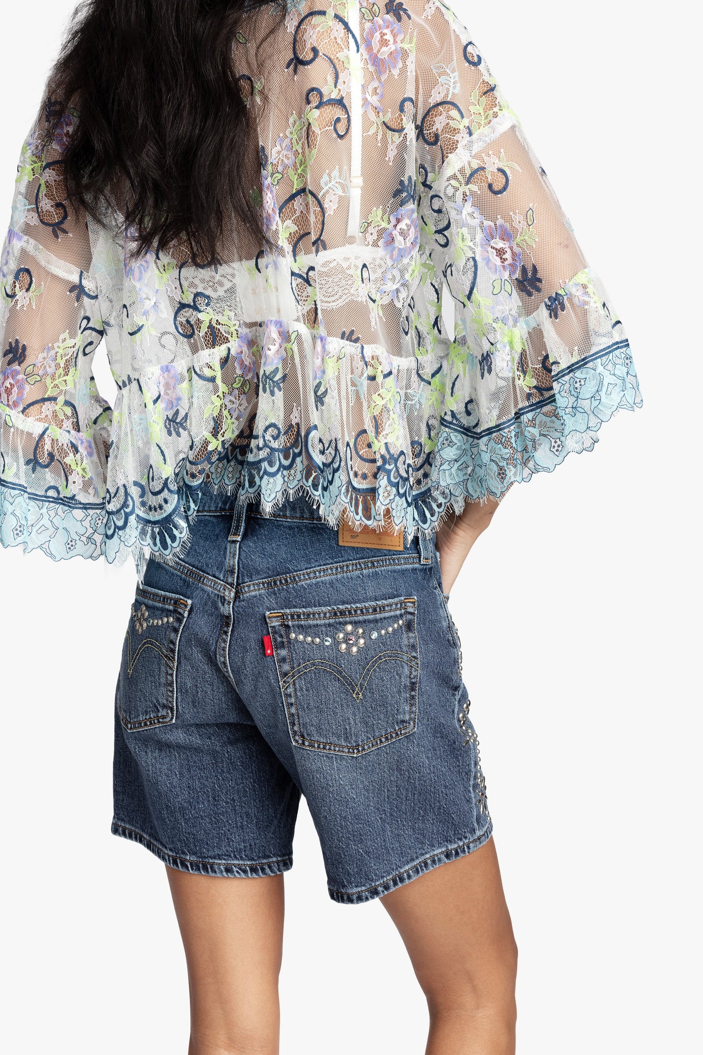 Lady Chatterley's Lace V-Neck Top