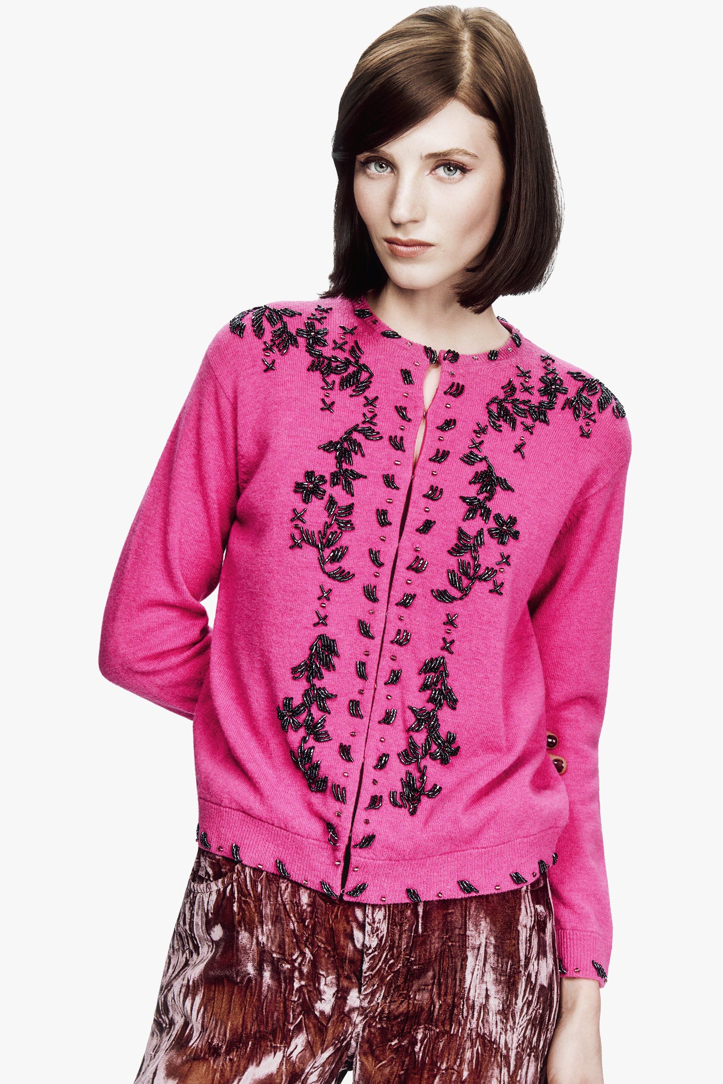 Beaded Knit Cardigan