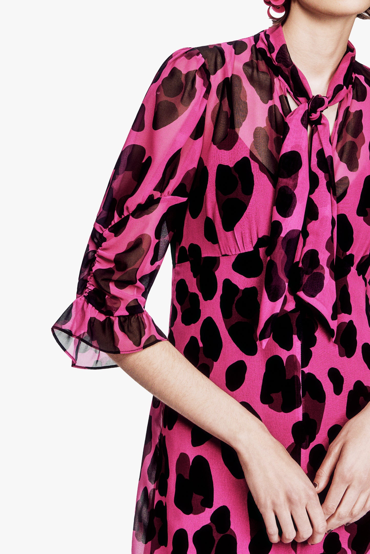 Jewel Jaguar Chiffon Dress