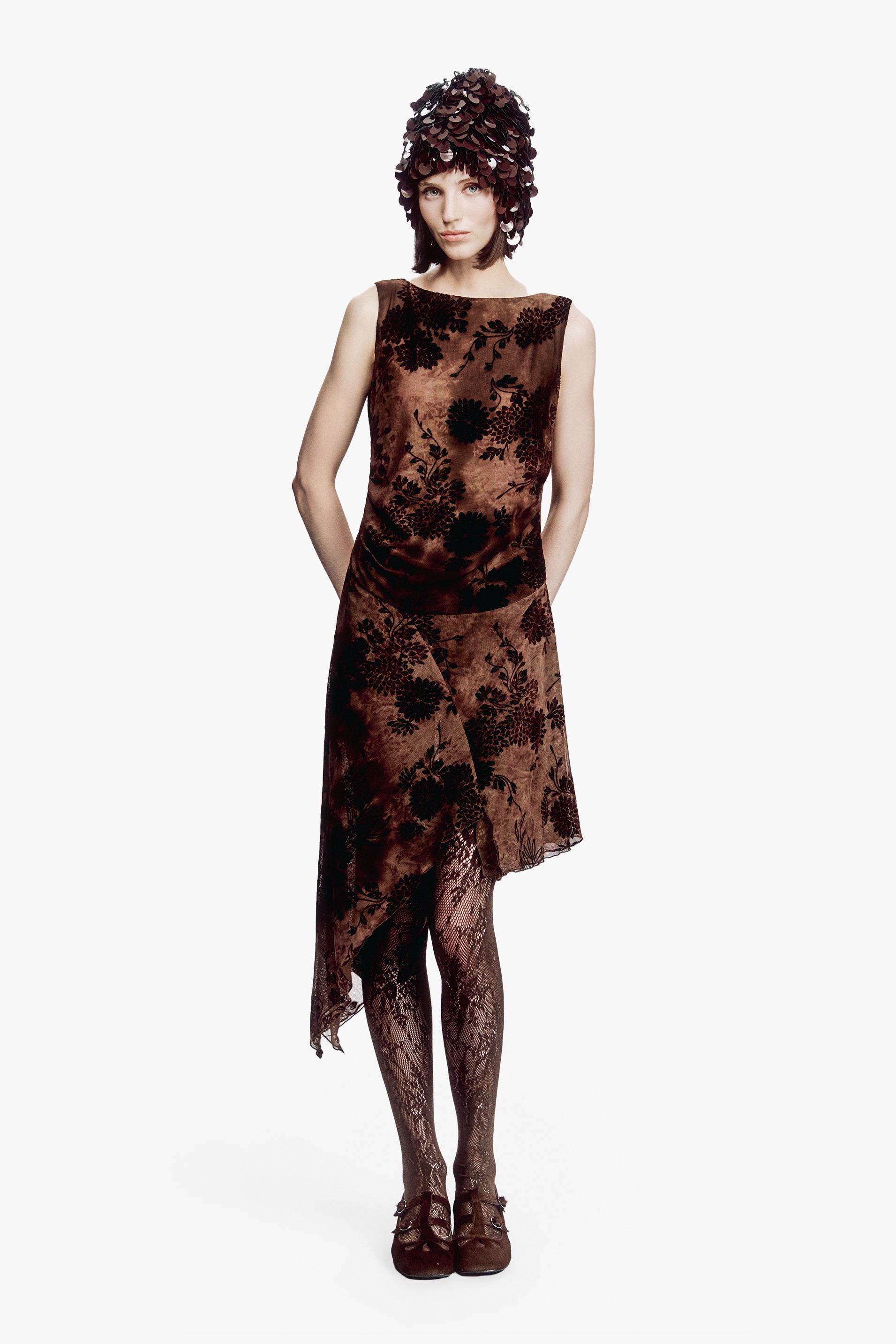 anna sui dress Dahlia Tulle Knit Asymmetrical Maxi Dress Aloruh Women's Summer Beach tie scarf at V Size:US 2Y