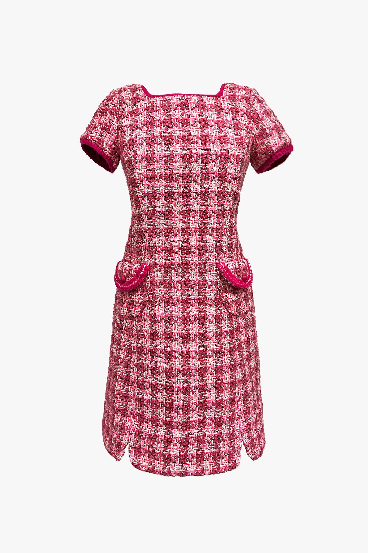 Ribbon Chenille Tweed Dress- Sample