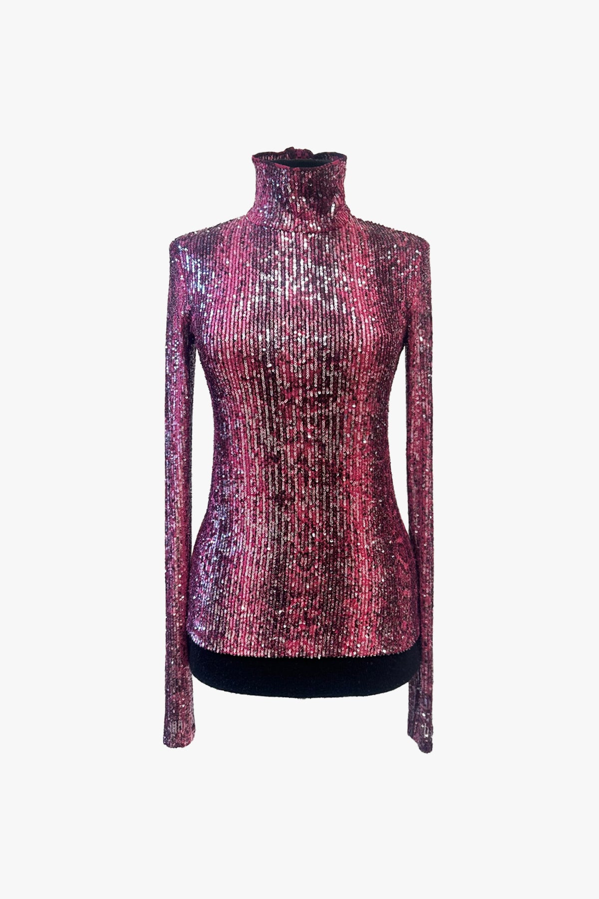 Snakeskin Sequin Turtleneck- Sample