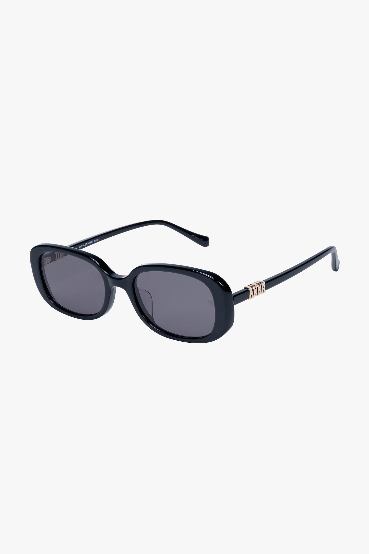 Anna Sui Classic Square Sunglasses - Black