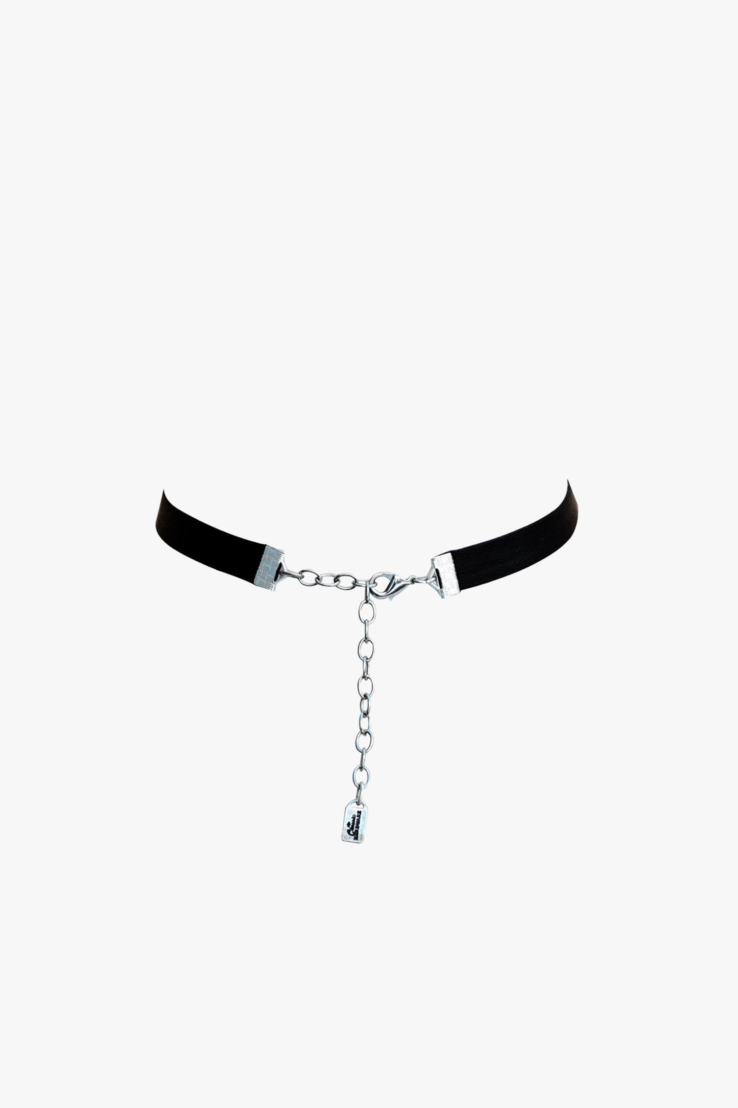 Large Retrolite Heart Velvet Choker