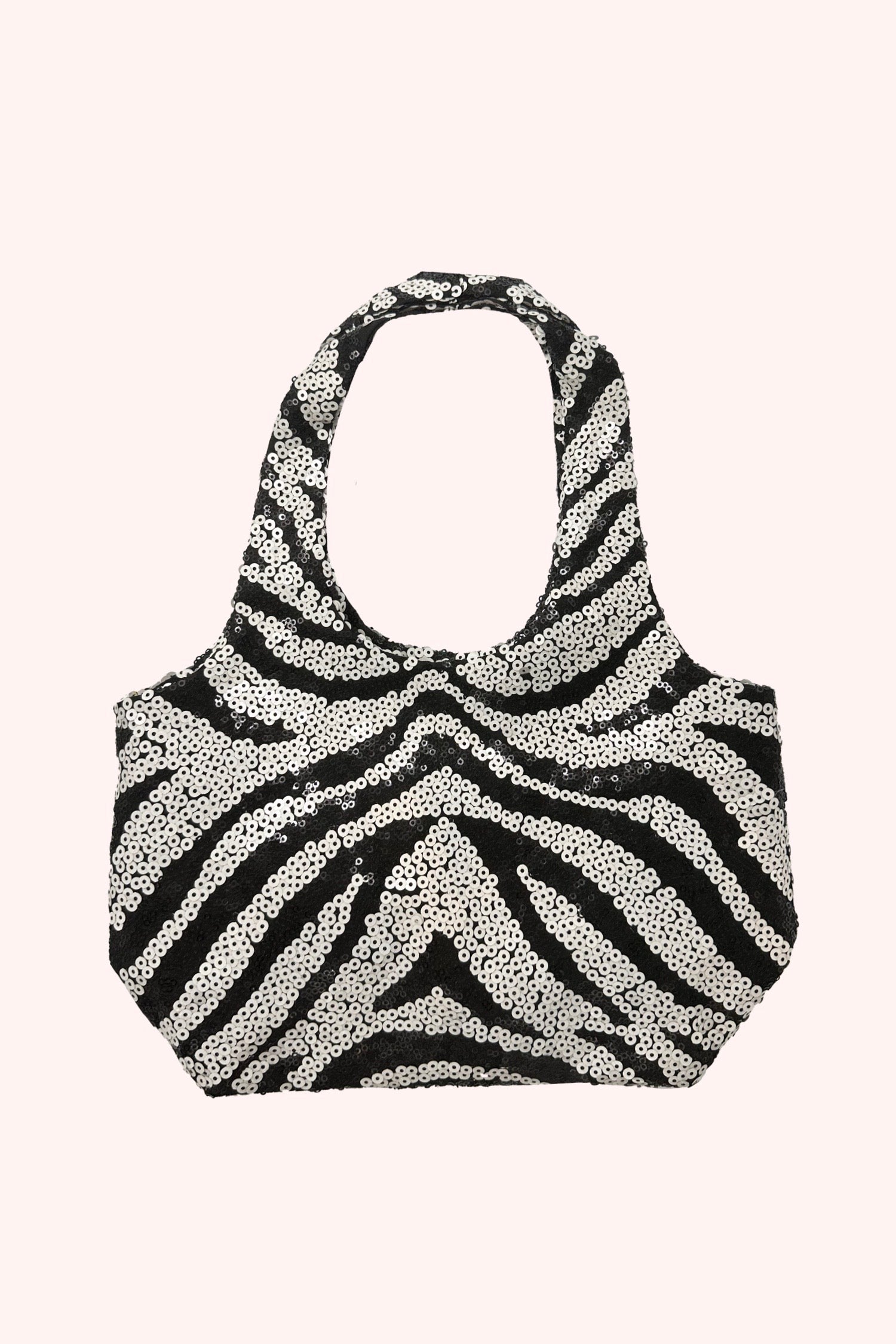 Zebra Sequin Mini Bag