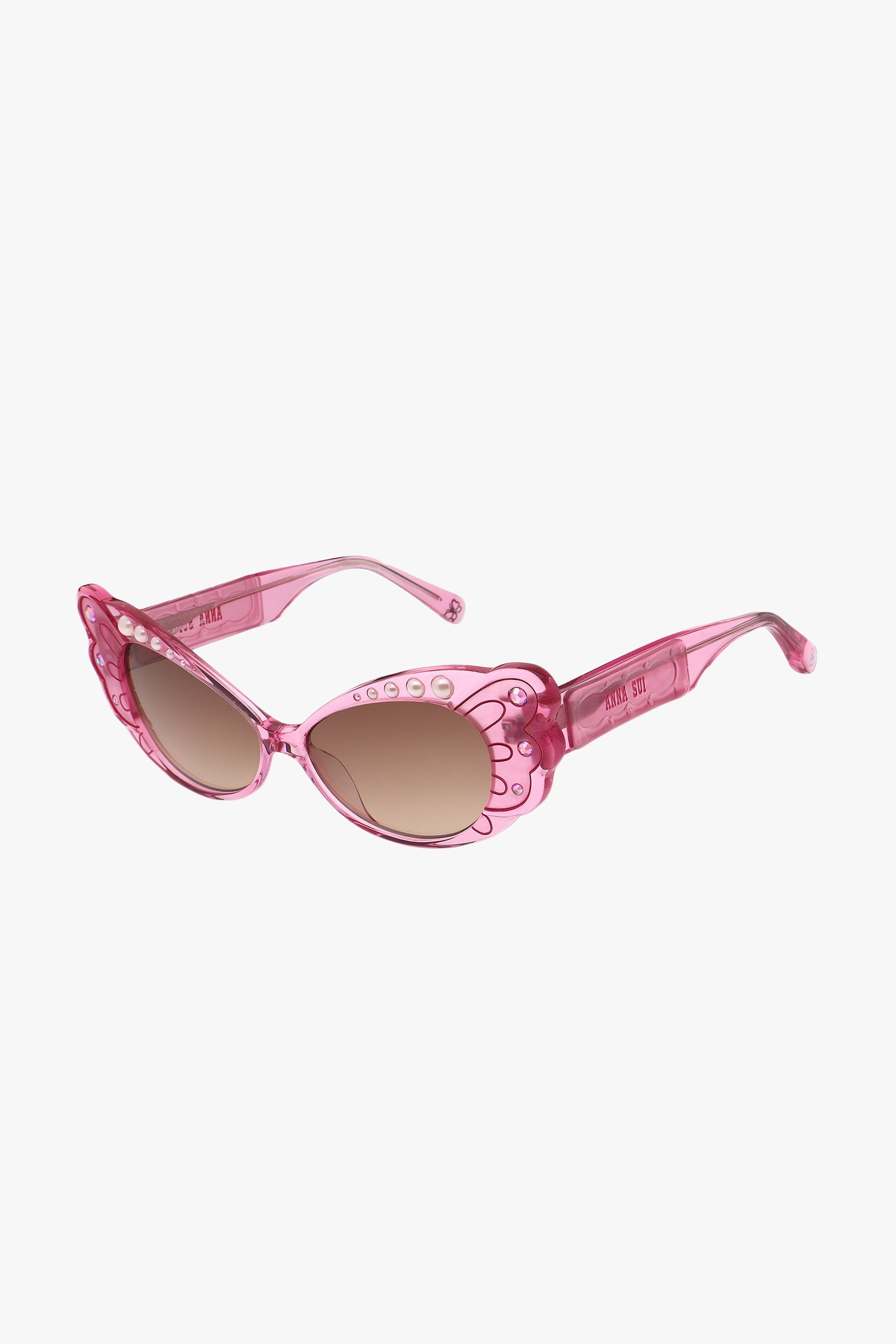 Anna Sui Pearl Wing Sunglasses Pink - Main Image