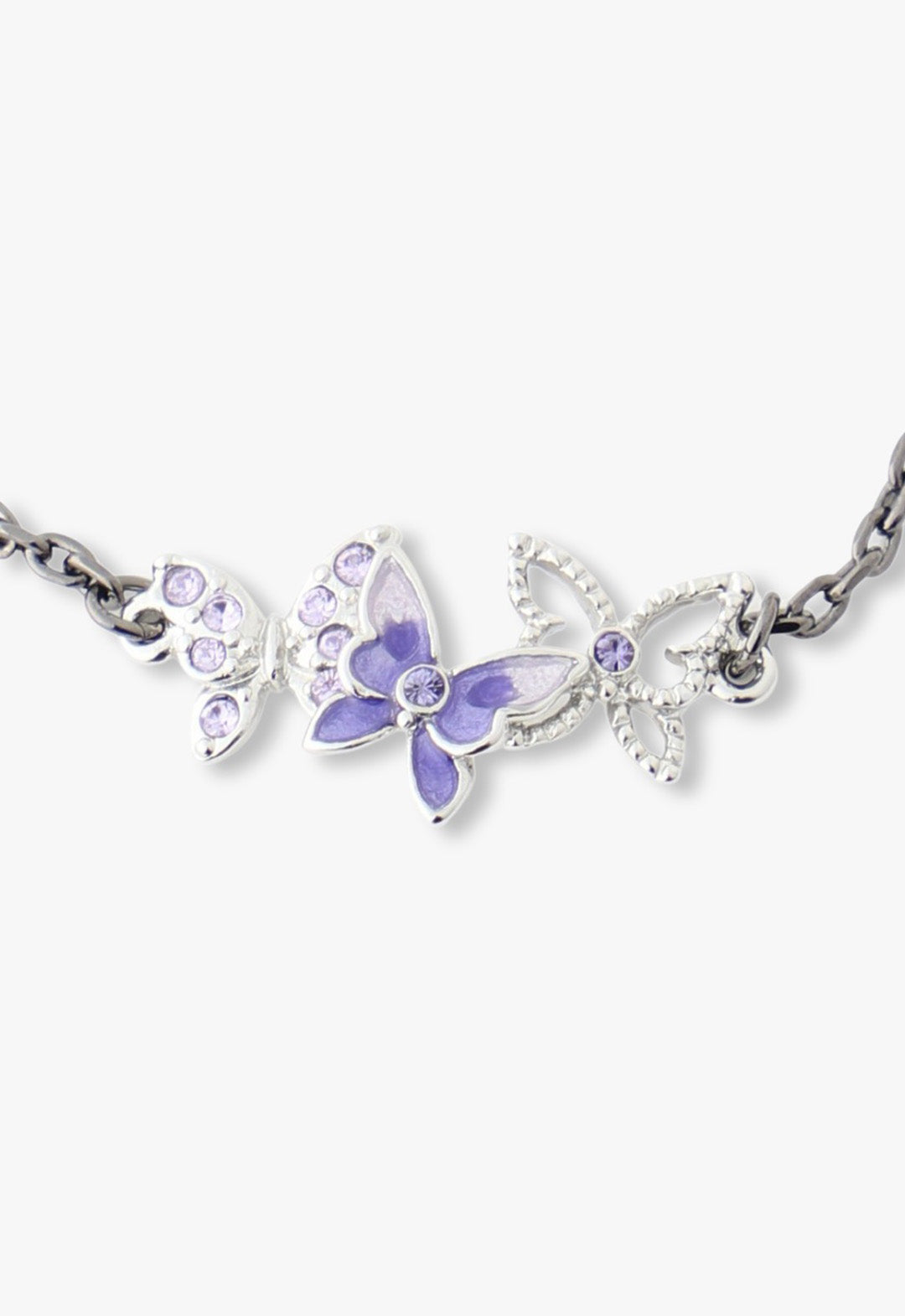Bejeweled Butterfly Bracelet Violet
