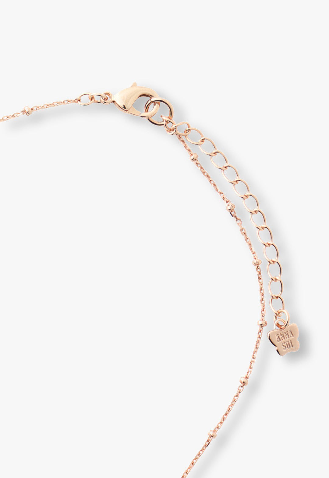 Bejeweled Butterfly Necklace - Pink Rose Gold