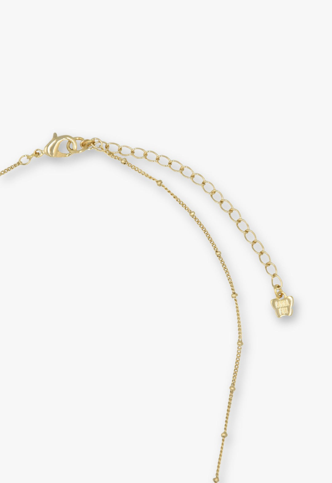 Lucky Cat Flower Necklace- Gold