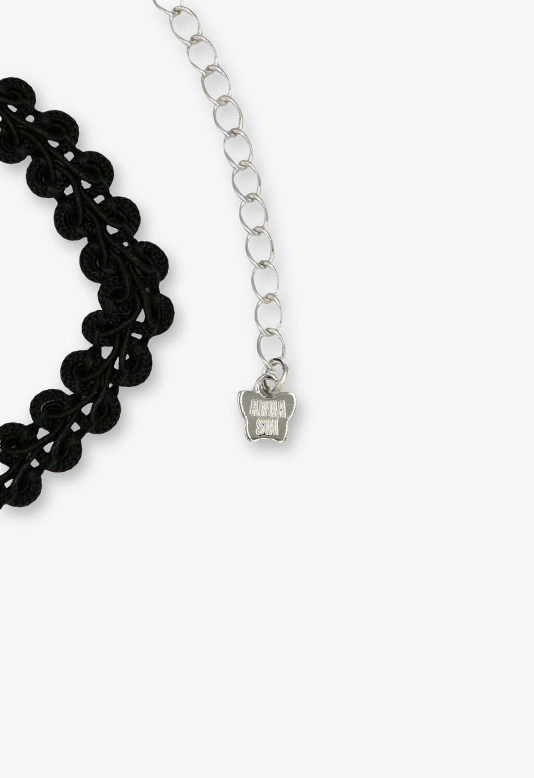 Silver Butterfly Lace Choker