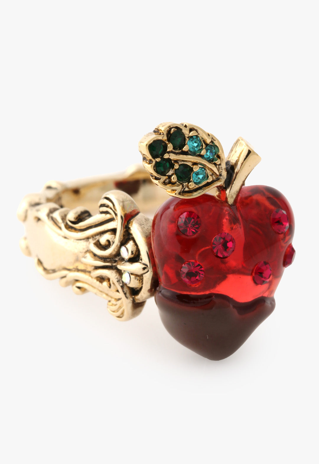 Chocolate Covered Strawberry Ring - Red Multi