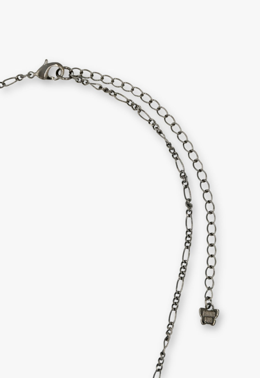 Butterfly Garden Locket Necklace - Gunmetal