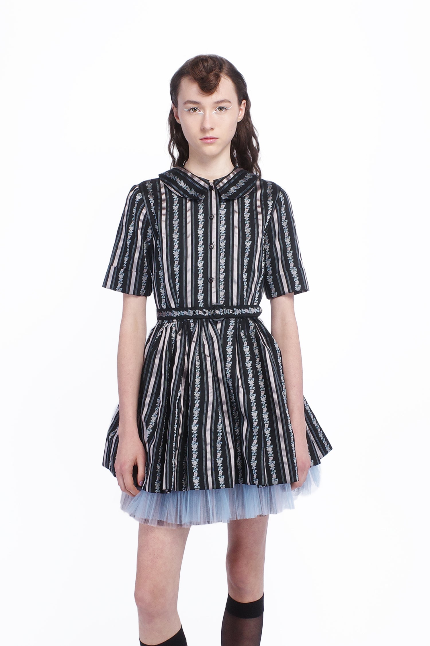 anna sui mini dress Anna Sui: Black Stretch Velour Minidress