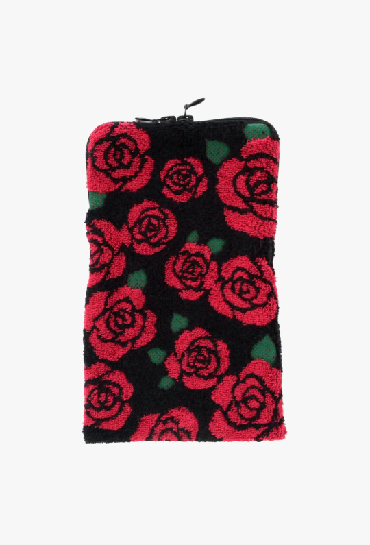 Rosebud Zipper Towel Pouch