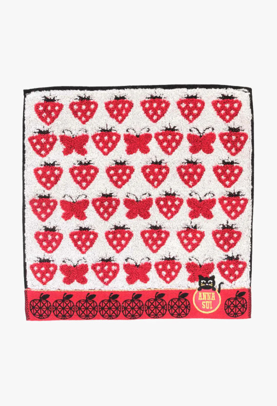 Strawberry Blossom Cat Washcloth