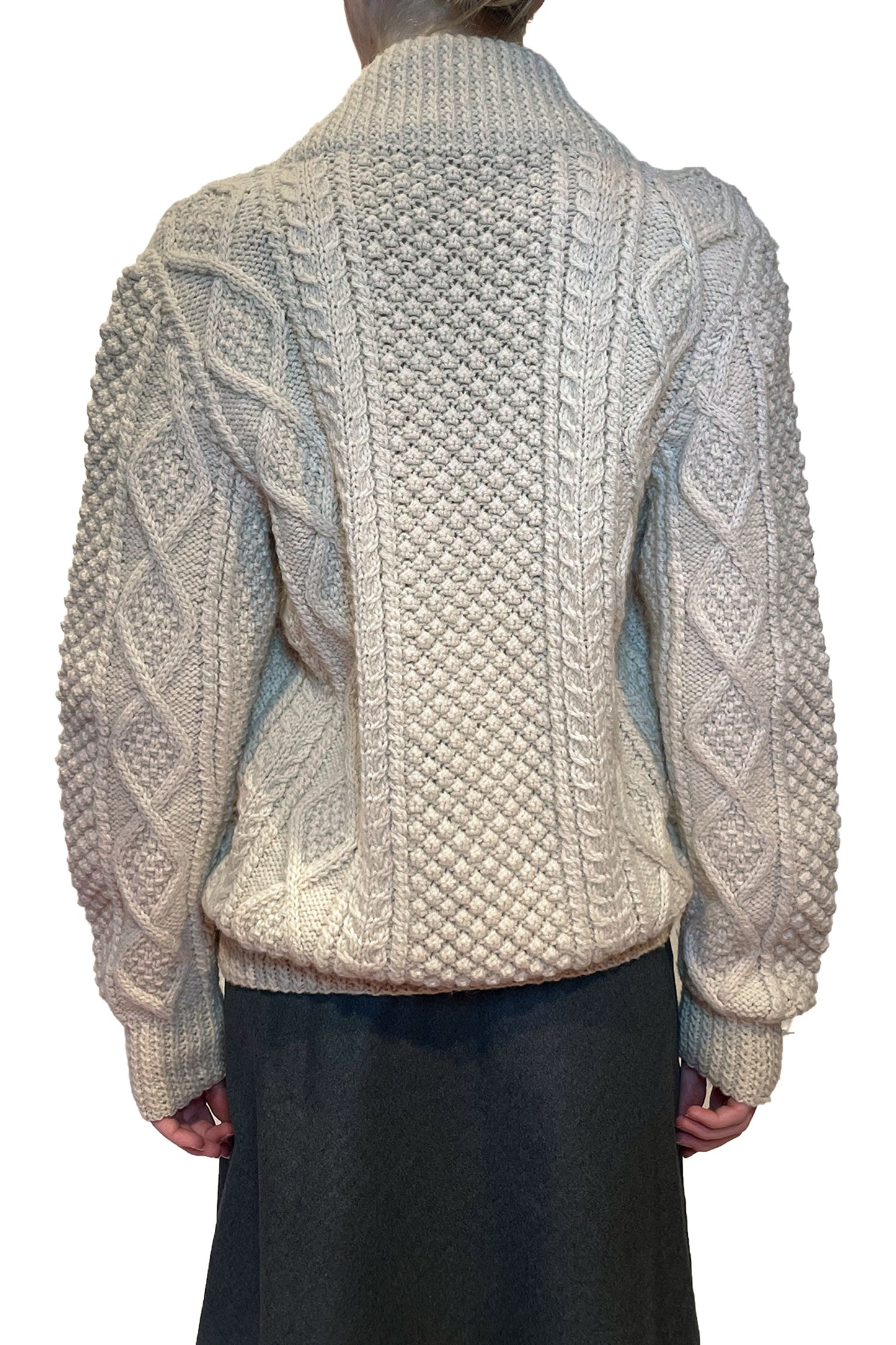 Vintage Aran Hand Knit Sweater