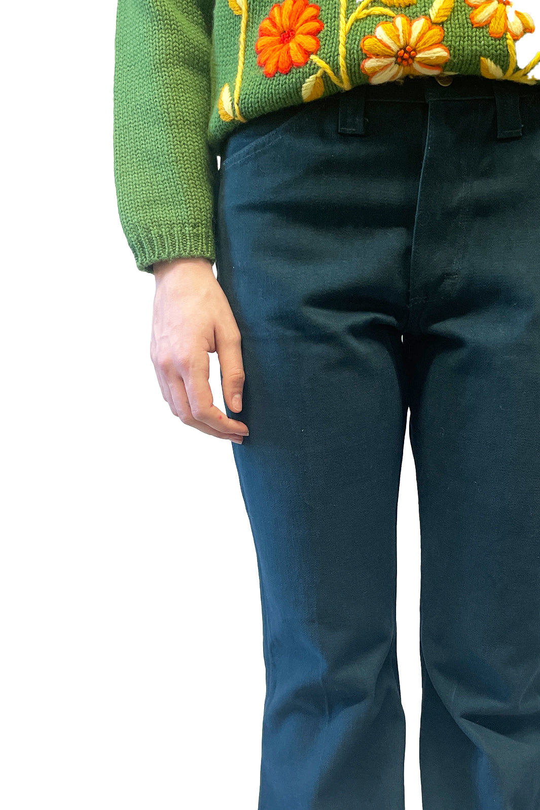 Vintage Seventies Lee Teal Flare Pants