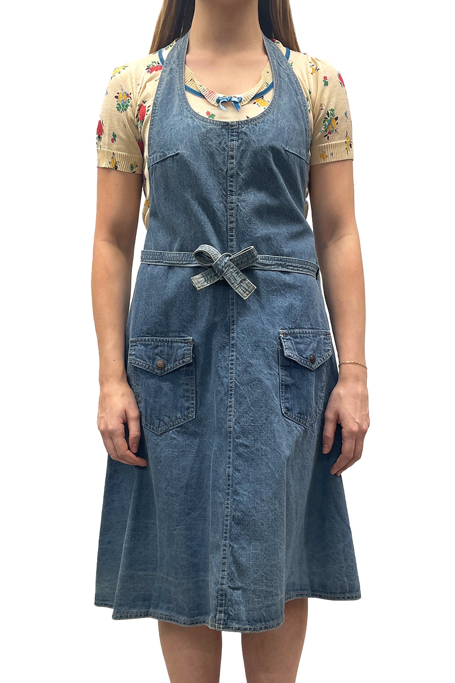 Vintage Seventies Moody's Goose Apron Wrap Halter Dress Vintage Seventies Moody's Goose Apron Wrap Halter Dress