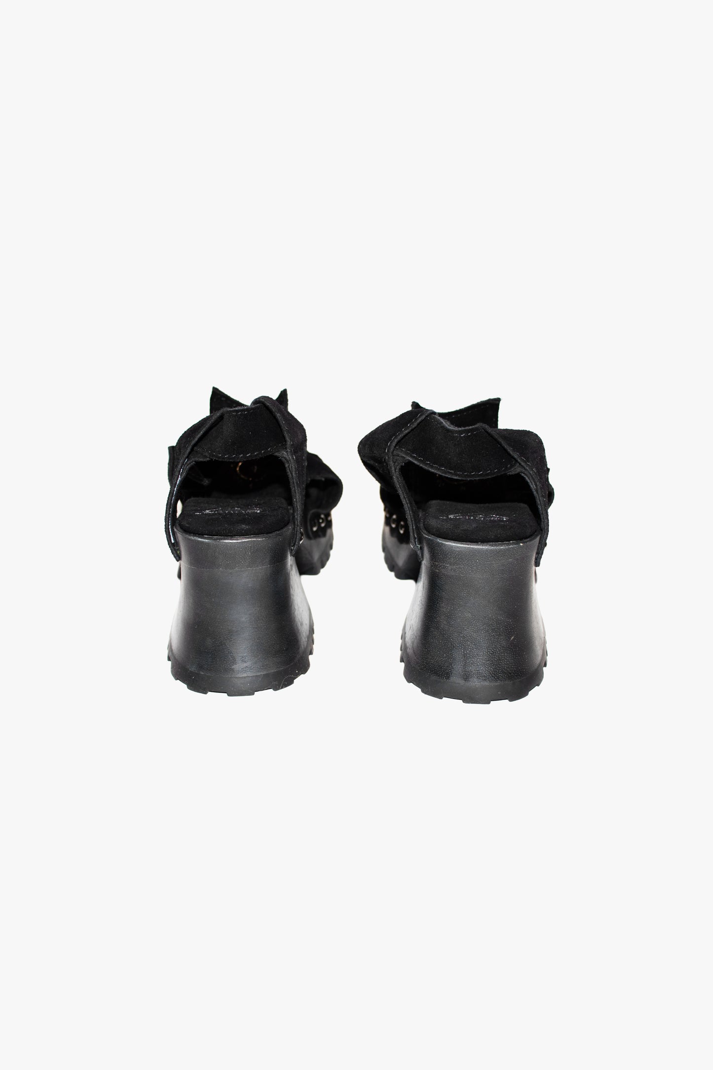 John Fluevog x Anna Sui Clog Sandals - Black (Sample)