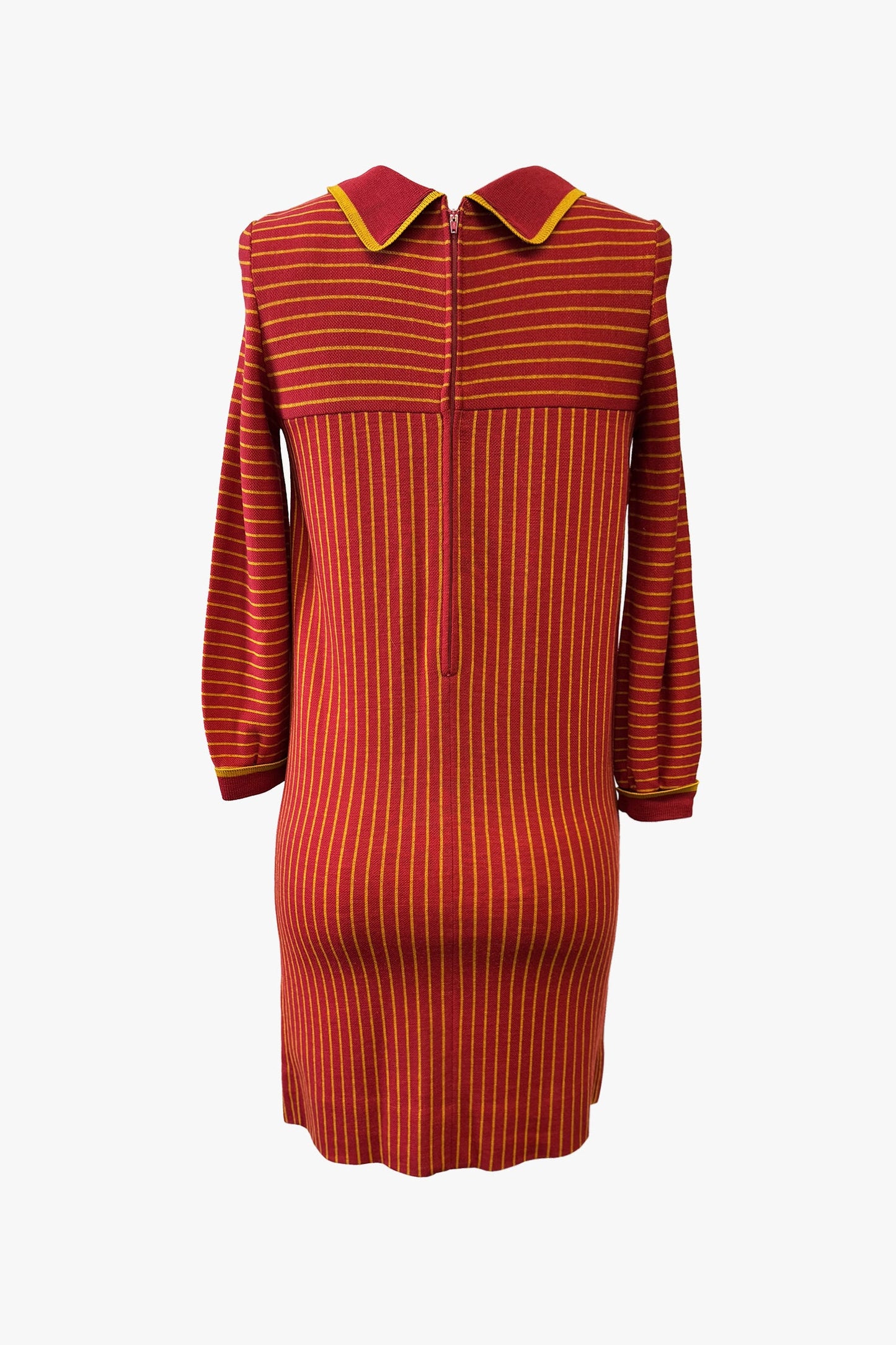 Vintage Sixties Knit Striped Dress