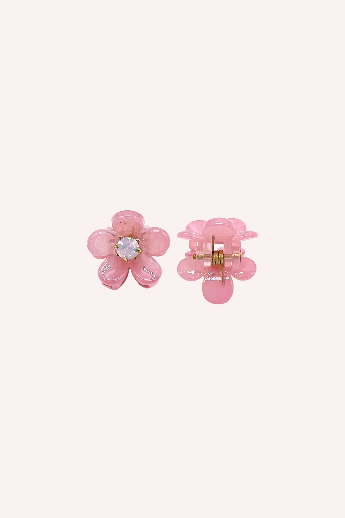 Mini Daisy Clip Pair Pink