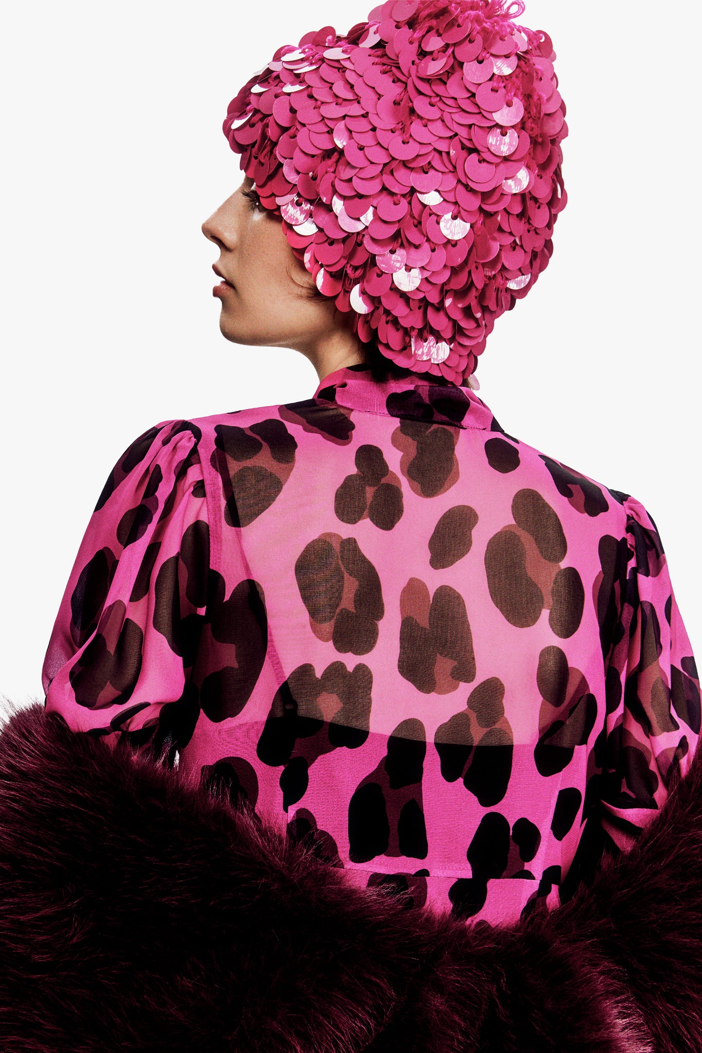 Paillettes Beanie - Ruby
