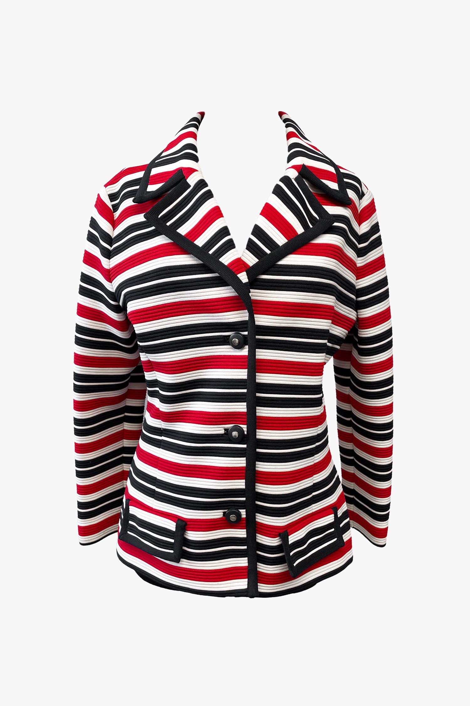 butte knit dress Vintage Butte Knit Striped Blazer