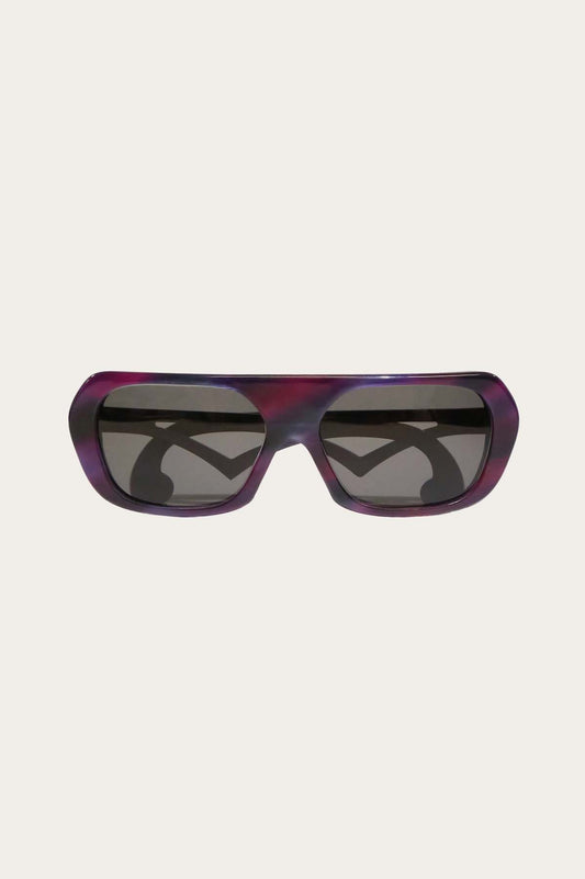 THE ANNA Purple Ombre, large eyeglass frame with tinted lenses, branch with a V-Shaped design