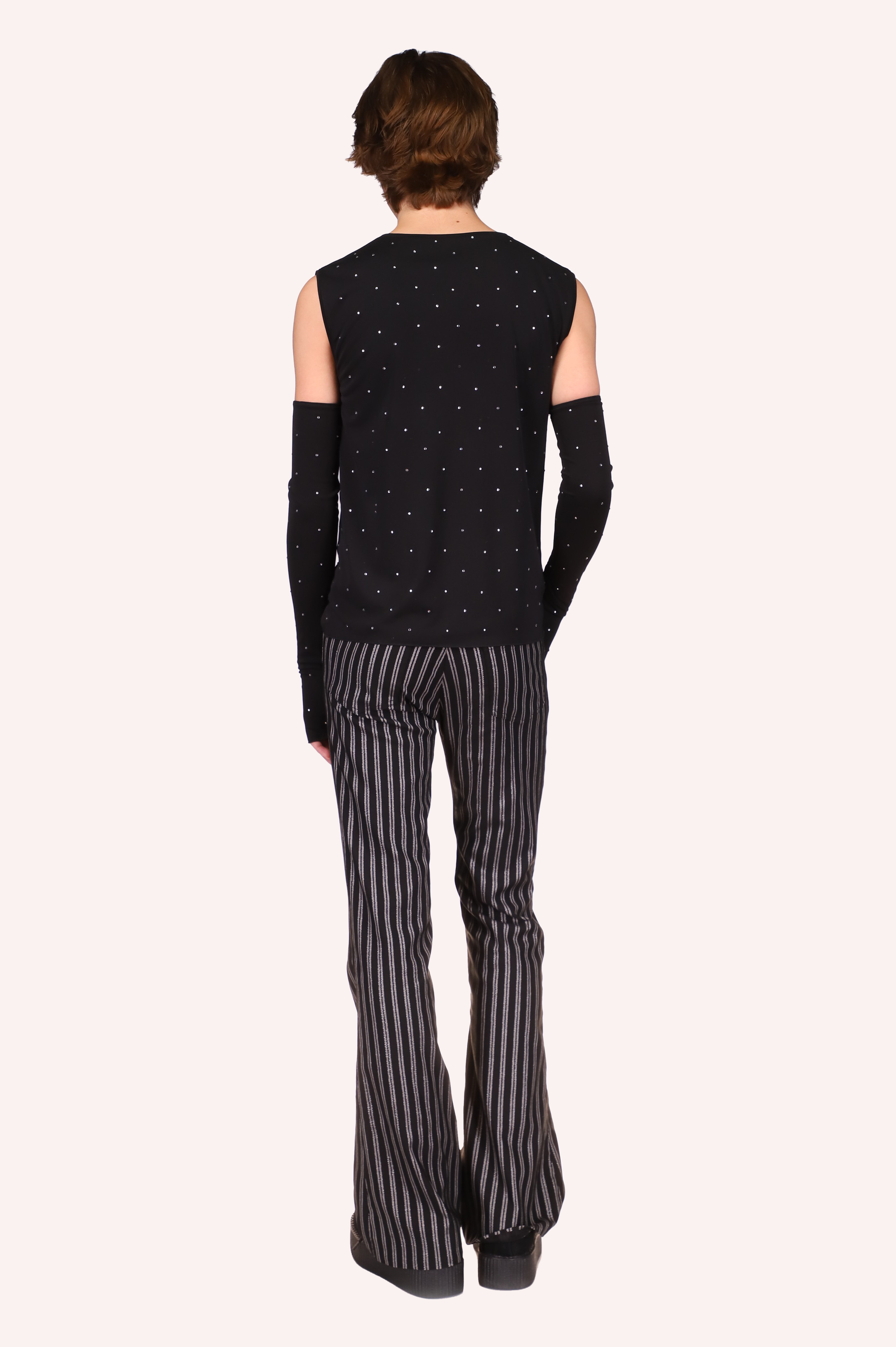 This top is totally blinged out with diamonds feel like they're under a glittering night sky