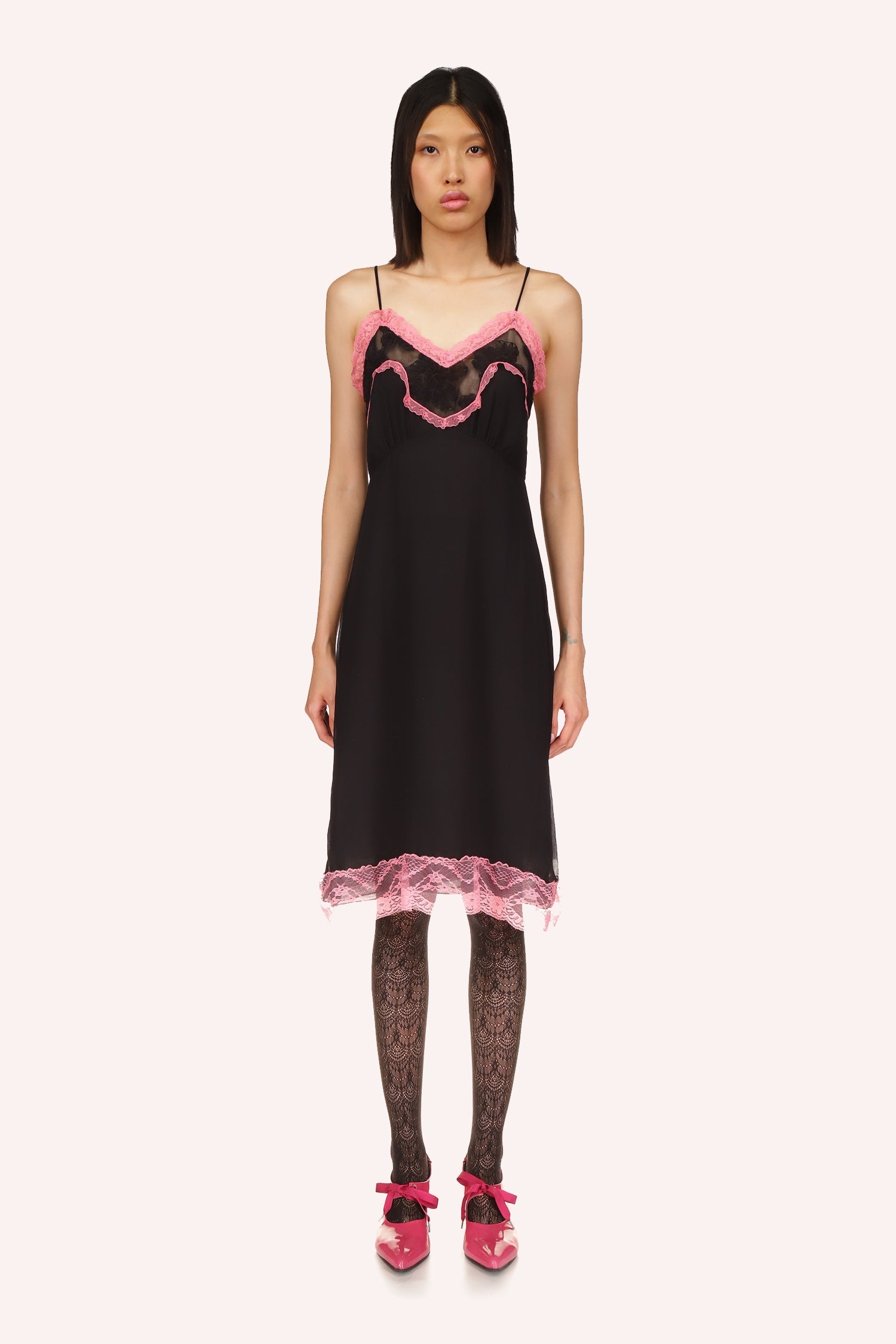 Dessous Chiffon-Slipkleid