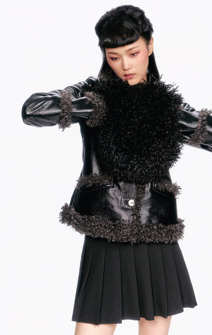 Faux Fur Muff - Black