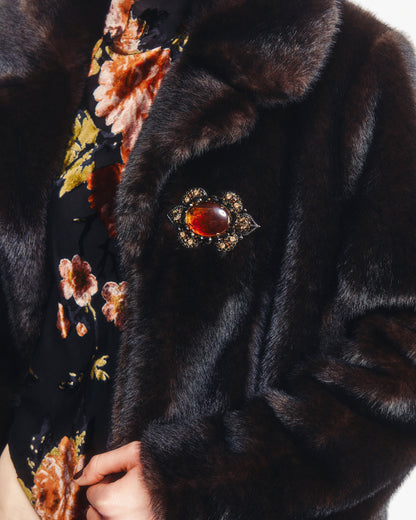 Anna Sui x Erickson Beamon Marbled Statement Brooch