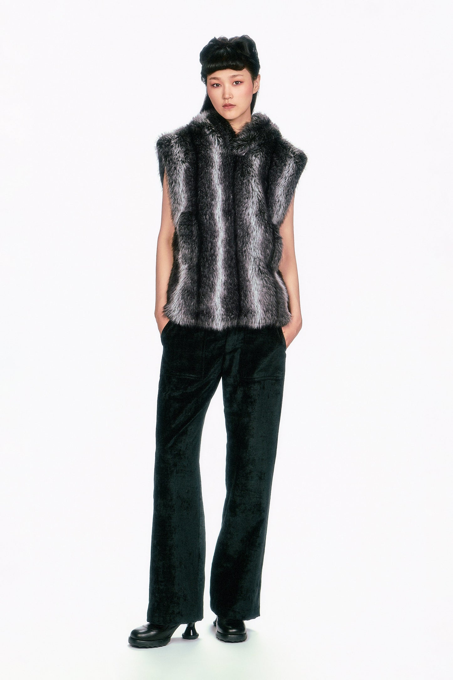 Faux Silver Fox Hoodie