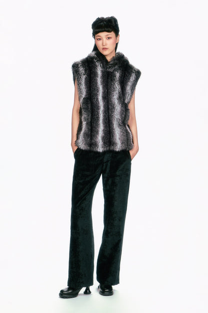 Faux Silver Fox Hoodie