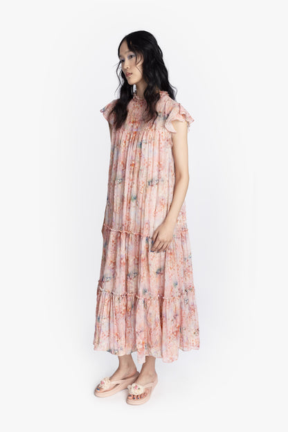 Oasis Blooms Tiered Maxi Dress
