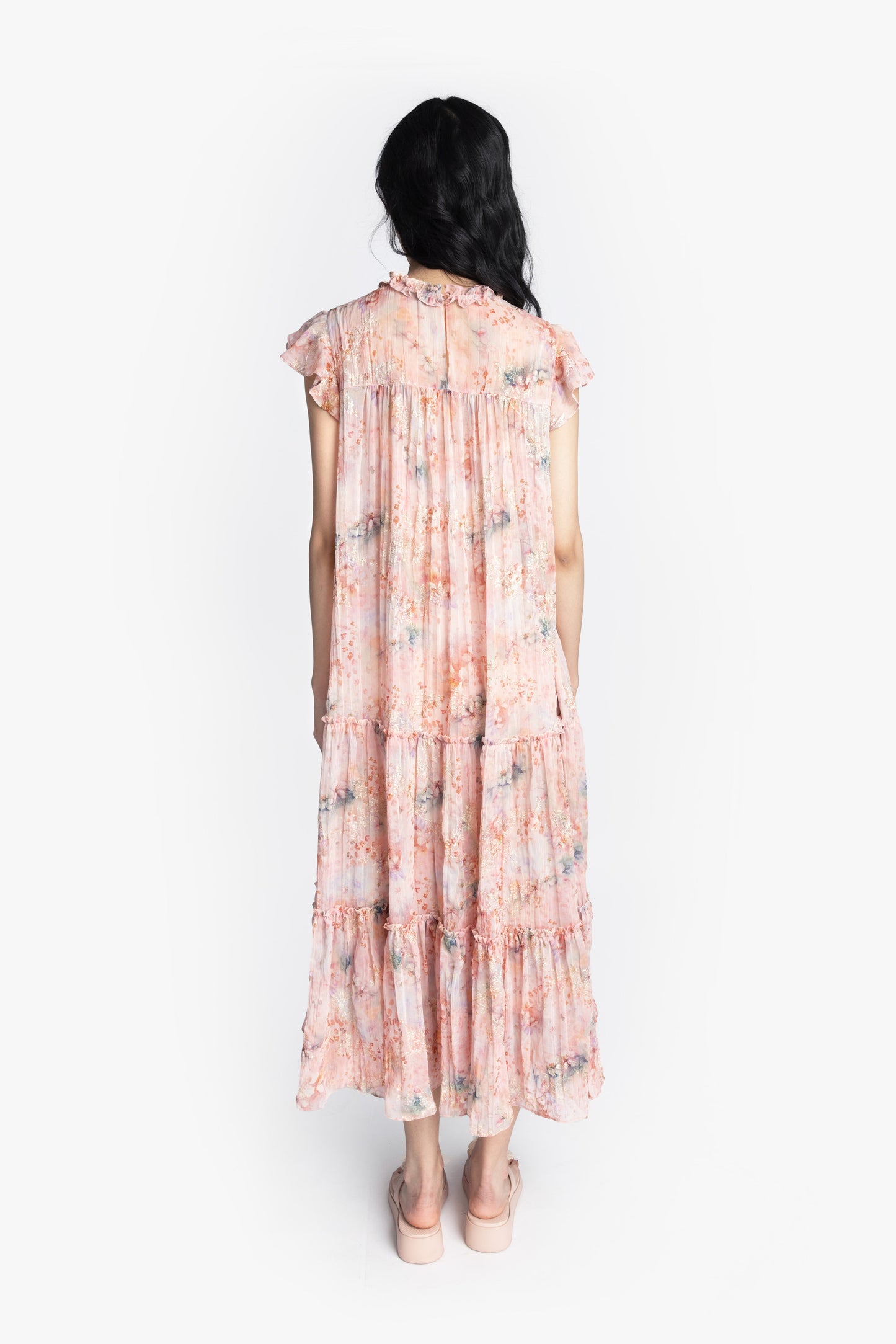 Oasis Blooms Tiered Maxi Dress