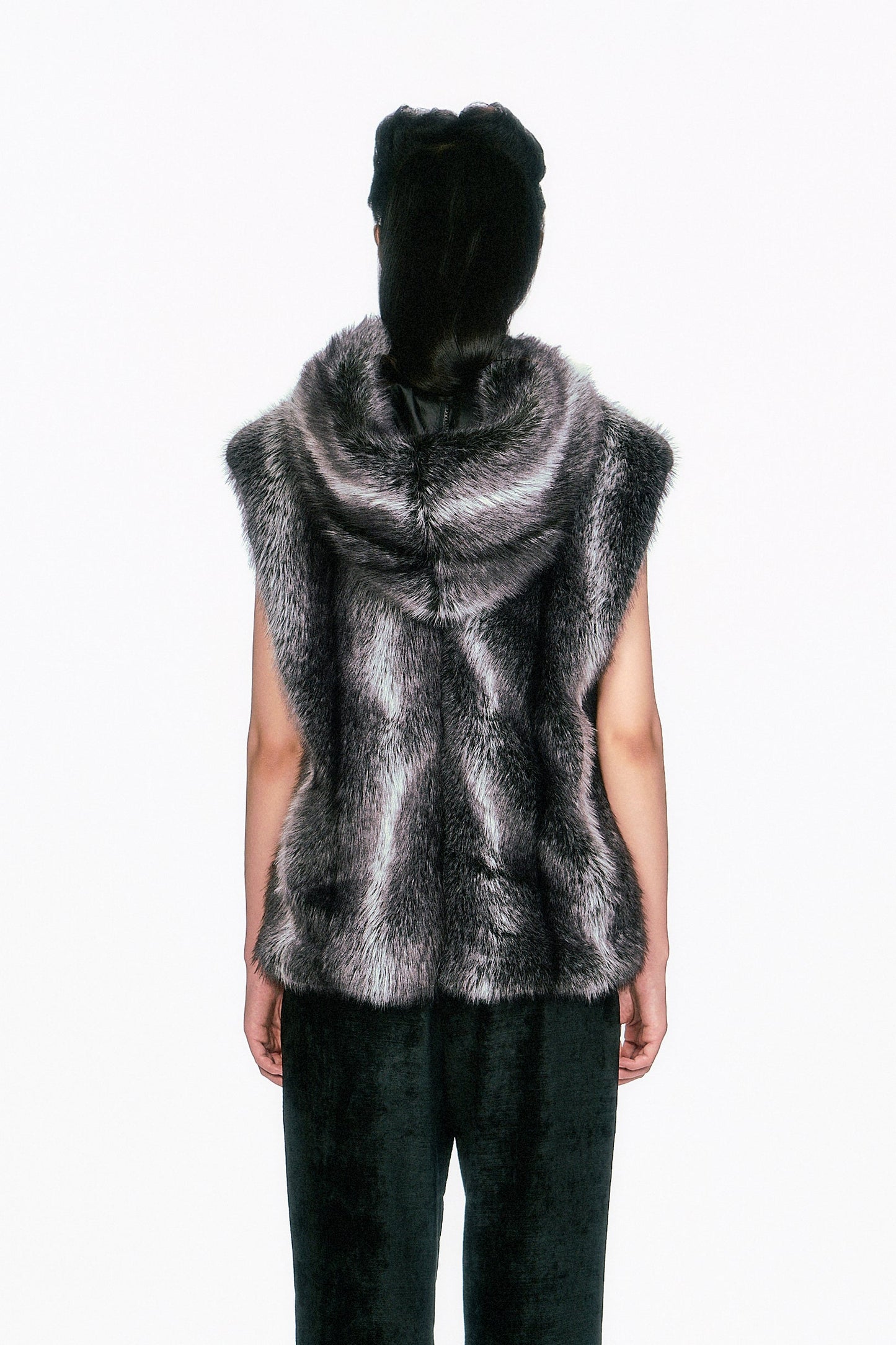 Faux Silver Fox Hoodie