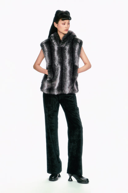 Faux Silver Fox Hoodie