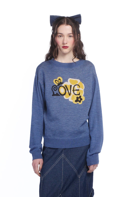 Knitwear Love Sweater Cornflower