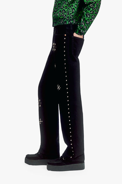 Studded Denim Jeans