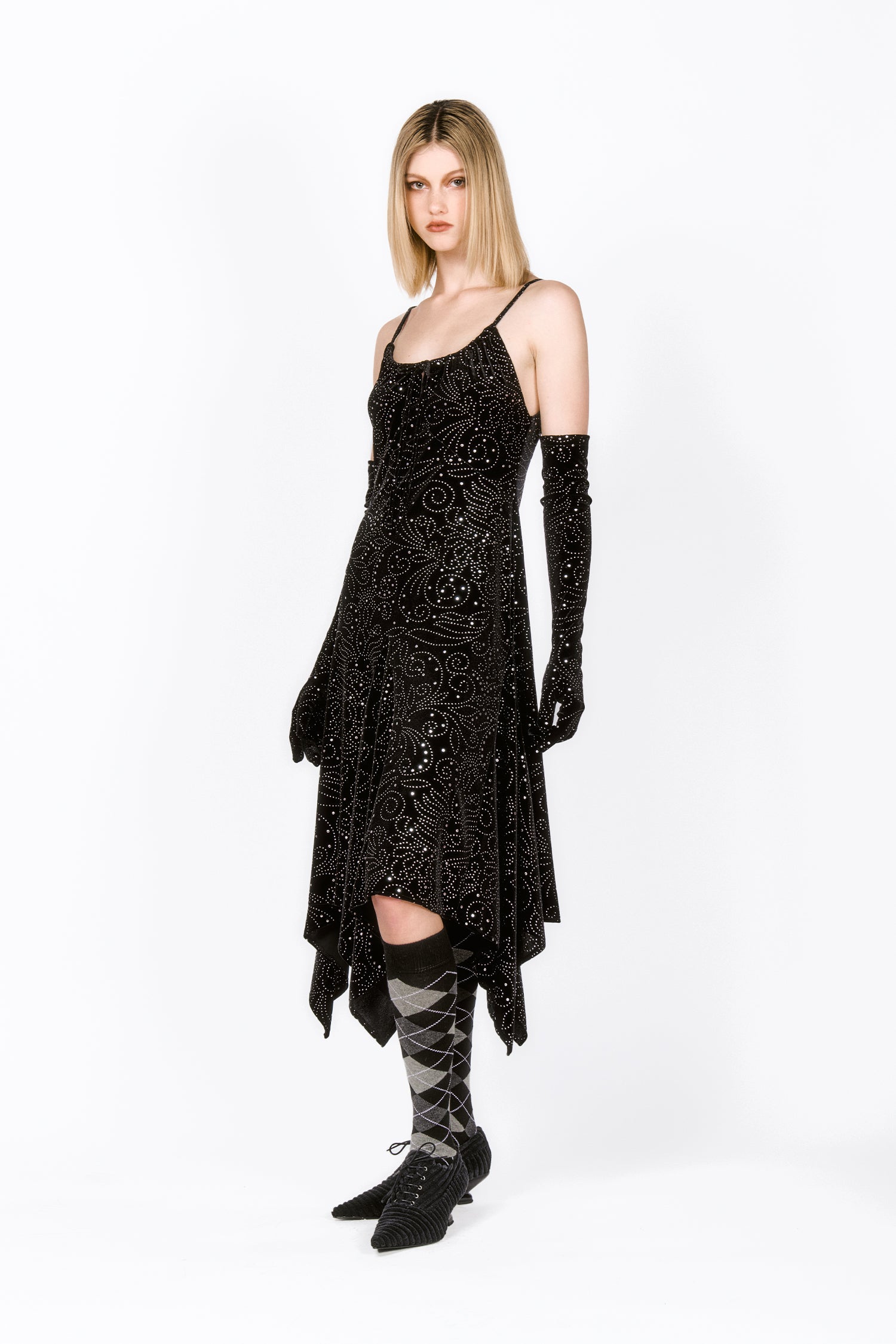 Jubilee Velvet Godet Dress Anna Sui Jubilee Velvet Godet Dress Anna Sui
