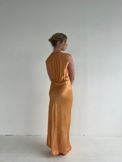 Vintage Long Satin Slip dress