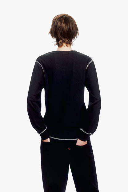 Anna Sui Thermal T-Shirt - Black