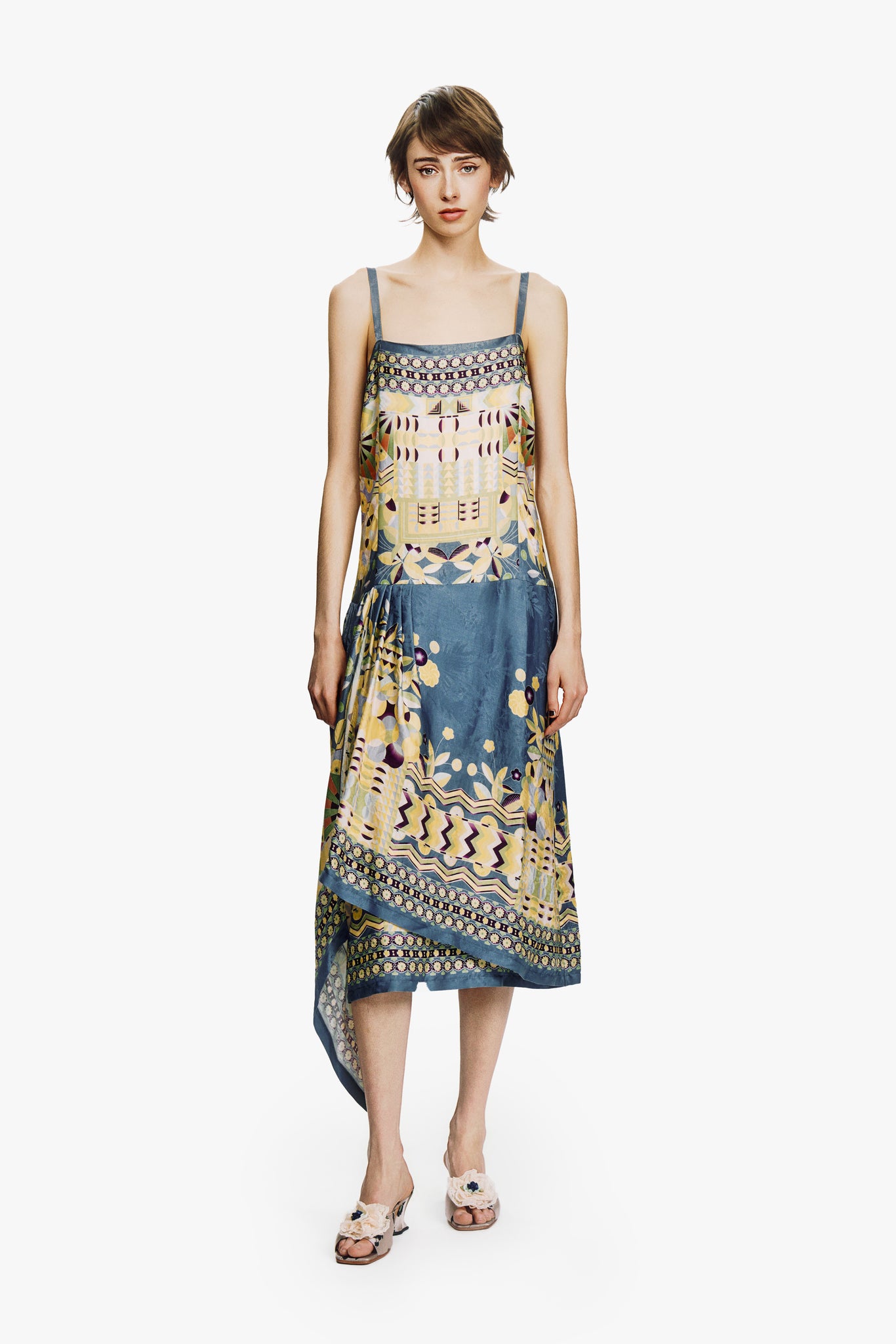 Pueblo Deco Border Dress