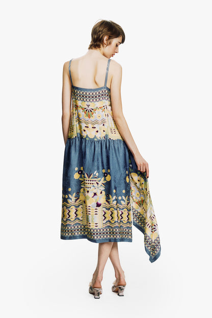 Pueblo Deco Border Dress
